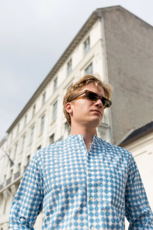 Handmade cotton printed full sleeve shirt Indian handmade shirt