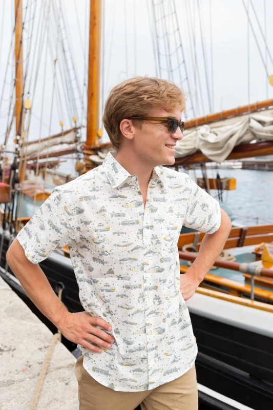 Handmade cotton printed half sleeve shirt Indian handmade shirt