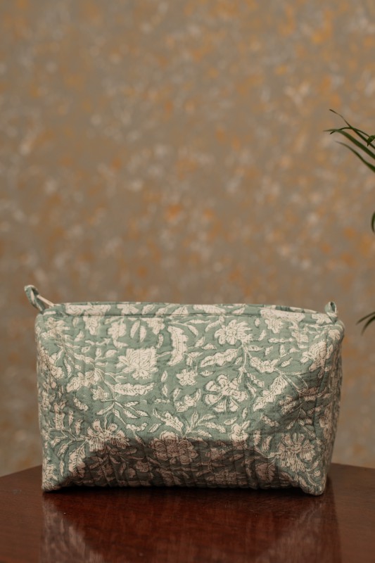 Awdhesh Kumar Whispering Leaves Cotton Hand Block Printed Tote Bag for Women