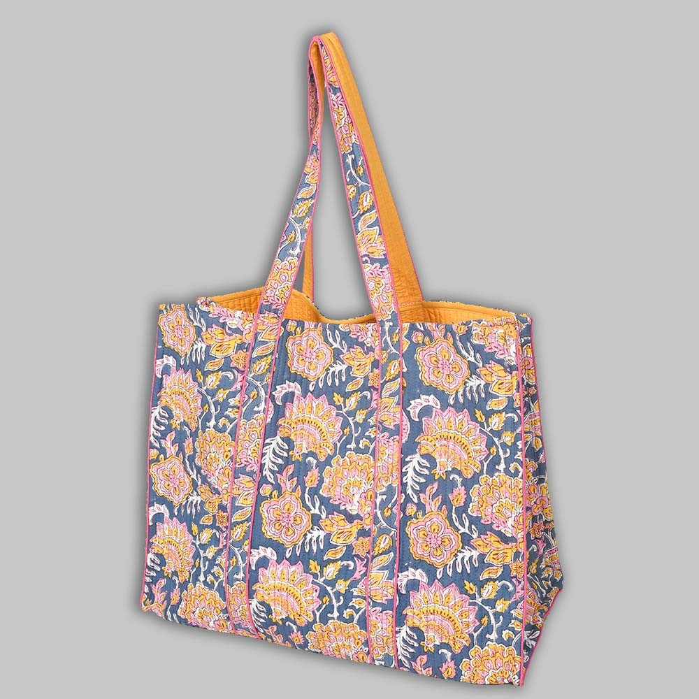 Cotton Hand Bag, Indian Hand Printed Tote Bags, Women hand bags, Tote bags for Girls, Fashion Tote bags, Printed Tote Bags