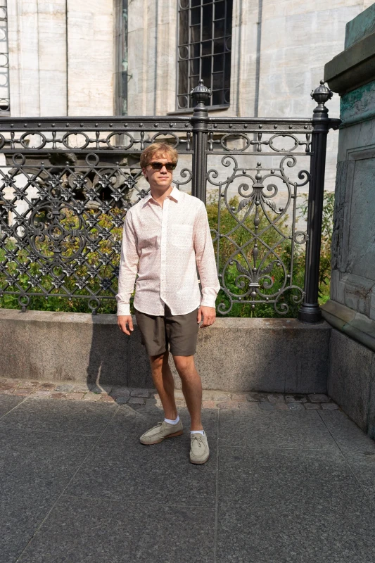 Handmade cotton printed half sleeve shirt Indian handmade shirt